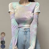 タイダイ柄肩出しTシャツ 全4色 レディース | VIVID LADY | 詳細画像1