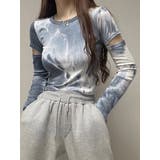 タイダイ柄肩出しTシャツ 全4色 レディース | VIVID LADY | 詳細画像3