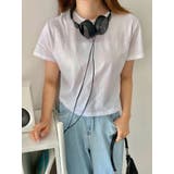 ベーシックな無地ショート丈Tシャツ 半袖 全4色 | VIVID LADY | 詳細画像9 