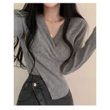 表起毛クロスラップtシャツ 長袖 レディース | VIVID LADY | 詳細画像11