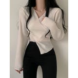 表起毛クロスラップtシャツ 長袖 レディース | VIVID LADY | 詳細画像14