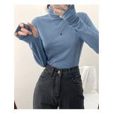 裏起毛ウォーマータートルネックtシャツ長袖トップスレディース Y2K 秋冬 | VIVID LADY | 詳細画像20