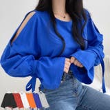 トップス レディース 春 肩スリット 袖リボン トップス 長袖 韓国 tシャツ 長袖 レディース 肩スリット トップス 袖リボン カットソー レディース 春 肩スリット tsdo1206