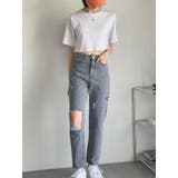 13カラークロップド半袖tシャツ レディース 半袖 | VIVID LADY | 詳細画像8