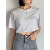 ホワイトメランジ | 13カラークロップド半袖tシャツ レディース 半袖 | VIVID LADY