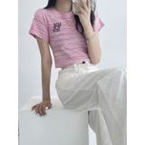 レインボーミックスストライプ柄半袖Tシャツ レディース 夏 | VIVID LADY | 詳細画像14