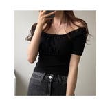 ピュアなシャーリングクロップ半袖Tシャツ レディース 夏 | VIVID LADY | 詳細画像11