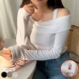 裏起毛肩出しショート丈長袖トップスレディース Y2K 春秋冬 | VIVID LADY | 詳細画像1