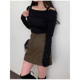 裏起毛肩出しショート丈長袖トップスレディース Y2K 春秋冬 | VIVID LADY | 詳細画像3