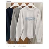 春ルーズフィット刺繍ロゴ入りトレーナー長袖トップス レディース Y2K | VIVID LADY | 詳細画像19