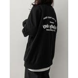 春オーバーフィット襟付きロゴ入りトレーナー 長袖トップス レディース | VIVID LADY | 詳細画像15