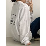 春オーバーフィット襟付きロゴ入りトレーナー 長袖トップス レディース | VIVID LADY | 詳細画像11