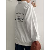 春オーバーフィット襟付きロゴ入りトレーナー 長袖トップス レディース | VIVID LADY | 詳細画像3