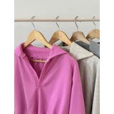 襟付きVネッククロップトレーナー長袖 tシャツ ショート丈 | VIVID LADY | 詳細画像5
