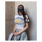 スリムフィット配色ロゴ入tシャツ 半袖 tシャツ | VIVID LADY | 詳細画像2