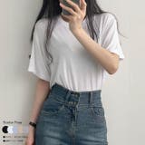 すっきりとしたクルーネックtシャツ レディース 半袖 | VIVID LADY | 詳細画像1