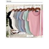 Uネックショート丈tシャツ レディース サイドスリット | VIVID LADY | 詳細画像19