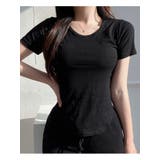 Uネックショート丈tシャツ レディース サイドスリット | VIVID LADY | 詳細画像10
