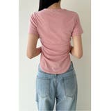Uネックショート丈tシャツ レディース サイドスリット | VIVID LADY | 詳細画像4