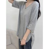 オーバーフィット半袖tシャツ 無地 レディース | VIVID LADY | 詳細画像3