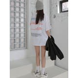 オーバーフィットロゴtシャツ半袖 トップス レディース | VIVID LADY | 詳細画像4