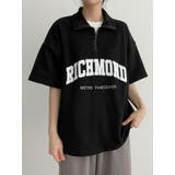 ブラック | ロゴ入りアノラック半袖tシャツ Y2K 韓国 | VIVID LADY