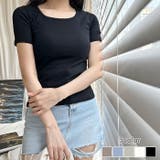 クロップド半袖Tシャツ スリム半袖tシャツ Y2K | VIVID LADY | 詳細画像1
