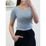 スカイブルー | クロップド半袖Tシャツ スリム半袖tシャツ Y2K | VIVID LADY