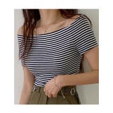 オフショルダー半袖tシャツ Y2K 全2色 | VIVID LADY | 詳細画像16