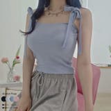 肩リボンtシャツ クロップド丈 Y2K | VIVID LADY | 詳細画像1 