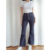 スリムフィットリブ半袖tシャツ クロップド丈 レディース | VIVID LADY | 詳細画像2