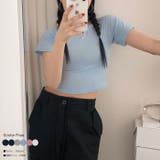スリムフィットtシャツ 半袖 Y2K | VIVID LADY | 詳細画像1