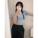 スリムフィットtシャツ 半袖 Y2K | VIVID LADY | 詳細画像12