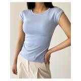 スカイブルー | スリムノースリーブTシャツ レディース 夏 | VIVID LADY