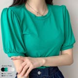 パフスリーブ半袖Tシャツ レディース 夏 | VIVID LADY | 詳細画像1