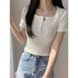 アイボリー | トップス夏 tシャツ レディース | VIVID LADY