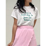 ロゴ入れtシャツ半袖 トップス夏 ロゴt | VIVID LADY | 詳細画像2