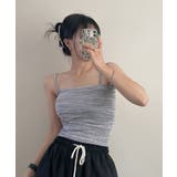 ストライプ柄キャミソールtシャツ レディース クロップド丈 | VIVID LADY | 詳細画像14