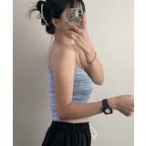 ストライプ柄キャミソールtシャツ レディース クロップド丈 | VIVID LADY | 詳細画像3