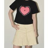 ブラック | 半袖tシャツ カットソー ショートtシャツ | VIVID LADY