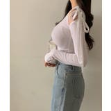 tシャツ リブカットソー リブ長袖Tシャツ | VIVID LADY | 詳細画像10 