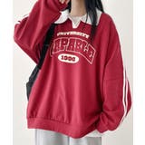 ラグランルーズロンT カラー付き オーバーサイズ | VIVID LADY | 詳細画像18 