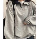 グレー | バイカラー オーバーサイズ Tシャツ 2way 長袖 | VIVID LADY