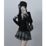 レース編みチェック配色シャツカットソー | VIVID LADY | 詳細画像10