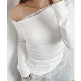 レース レイヤード風 オフショルダー Tシャツ 長袖 | VIVID LADY | 詳細画像5