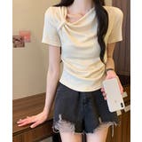 ドレープ 半袖 Tシャツ | VIVID LADY | 詳細画像3