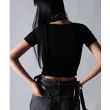 スクエアネック ギャザー Tシャツ チョーカー付 | VIVID LADY | 詳細画像26