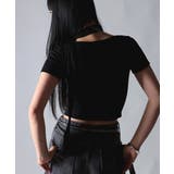 スクエアネック ギャザー Tシャツ チョーカー付 | VIVID LADY | 詳細画像27