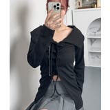 レースアップ リブTシャツ バレエコア | VIVID LADY | 詳細画像21