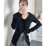 レースアップ リブTシャツ バレエコア | VIVID LADY | 詳細画像22